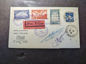 1926 France Colony Algeria Airmail Special Post Cover Alger to Marseille