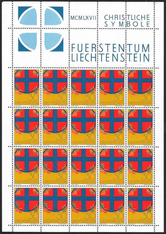 LIECHTENSTEIN (80) All different Sheets of stamps ALL Mint Never Hinged