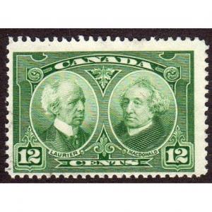 Canada 147 - Used - 12c Laurier and Macdonald (cv $5.50) (1)