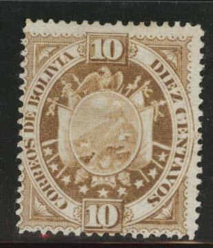 Bolivia Scott 43 MNG 1887 stamp CV $1.50