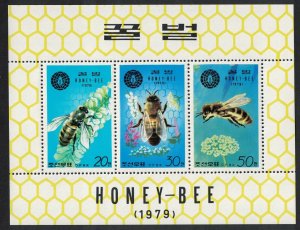 Korea The Honey Bee 3v Sheetlet 1979 MNH SG#N1928-N1930