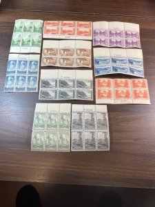 Scott#740 -749 - 8-MNHOG - Plate Blocks Of 6 - 2 MH-US See Pics