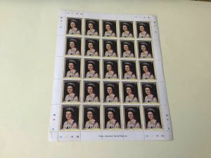 Queen Elizabeth 11 Barbuda  mint never hinged stamps sheet Ref 55172