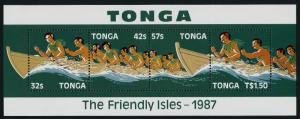 Tonga 654a MNH Canoes