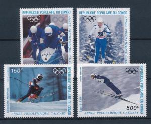 [55367] Congo Brazzaville 1986 Olympic games Bobsleigh Ski jumping Skiing MNH