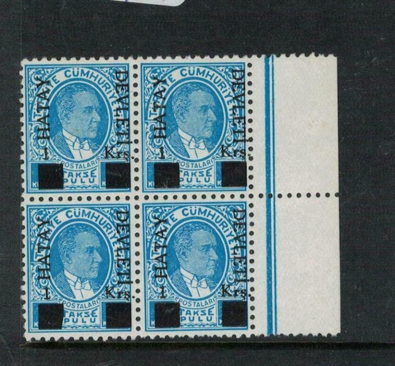 Turkey Hatay SC J1 Block of 4 MNH (3eok) 