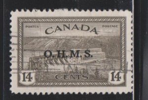 Canada, 14c Official, OHMS (SC# O7) Used