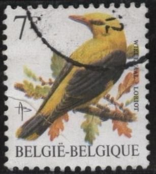 Belgium 1442 (used) 7fr birds: loriot (1992)