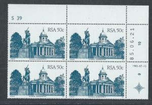 SOUTH AFRICA SC# 599 UR CONTROL B/4 FVF/MNH 1982