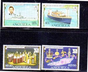 ANGUILLA #271-274  1977  QEII  25TH ANNIV.  MINT  VF NH  O.G