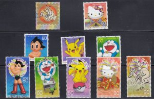 Japan 2011 World Stamp Exhibition 2011 #3300a-j Mi:5516-5525, Y.T. 5309-18, used