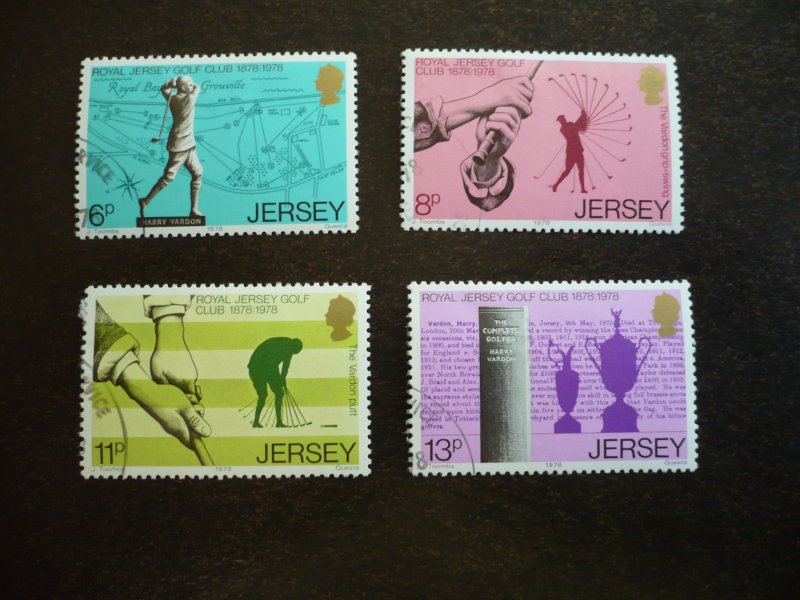 Stamps - Jersey - Scott# 183-186 - CTO Set of 4 Stamps