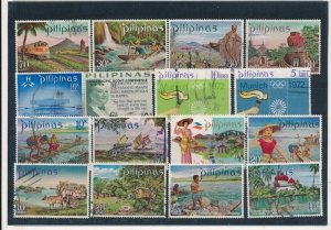 D387272 Philippines Nice selection of VFU Used stamps