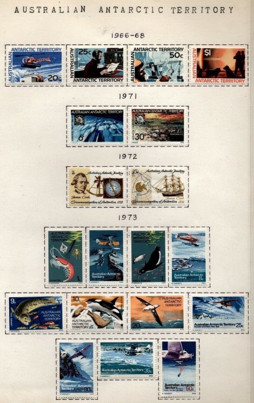 Australian Antarctic territory  One Man's Collection Mint Lightly Hinged $115.00