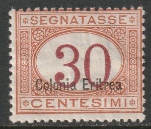 Eritrea 1920 Sc J4a postage due MH some DG