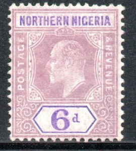 Northern Nigeria - 1905-1907 KEVII 6d MH* SG 25
