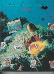 1994 USPS Commemorative Stamp Collection Yearbook with Mounted MNH Stamps
