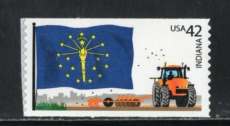 2008 USA Indiana Flag & Tractor (Scott 4290) MNH