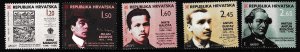 Croatia 1996 Scott 367-372 Famous Writers Issue Complete VF/NH