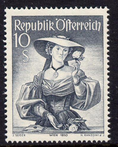 Austria 1948-51 Provincial Costumes 10s grey unmounted mi...