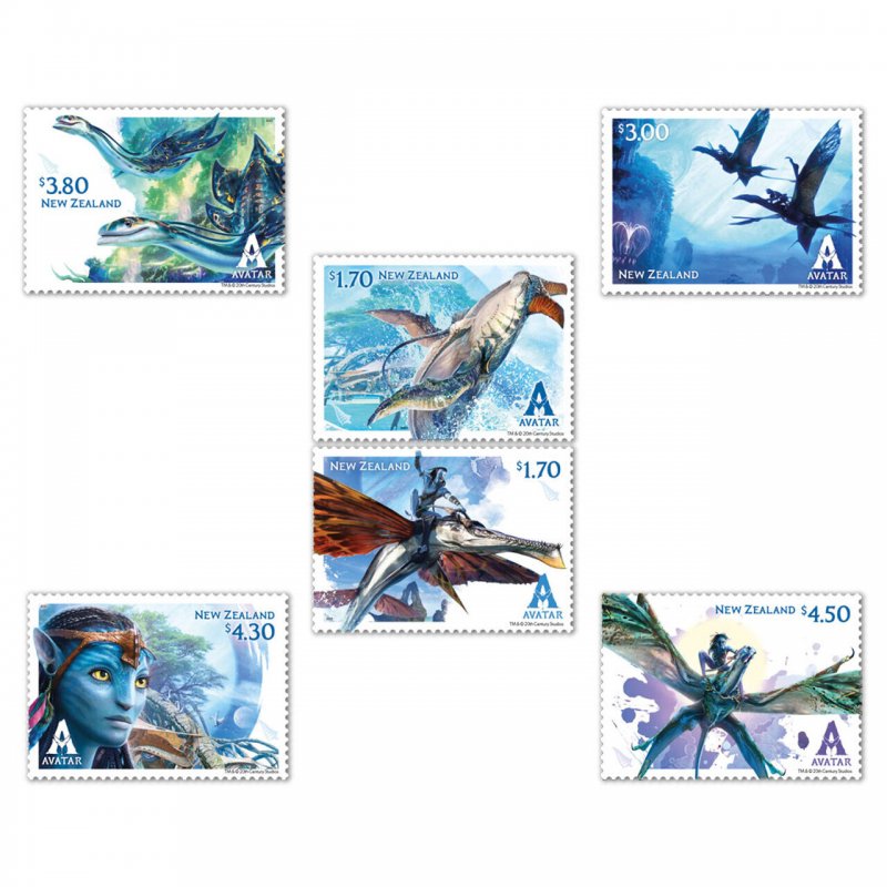 Stamps of New Zealand (pre order) 2023 -  Avatar - The Way of Water Set .of Mint