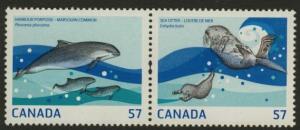 Canada 2387c-d MNH Marine life, Seal, Porpoise