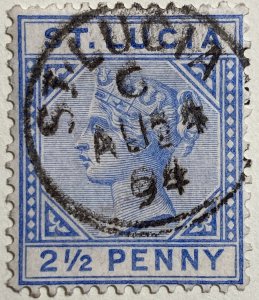 AlexStamps ST LUCIA #31 VF Used