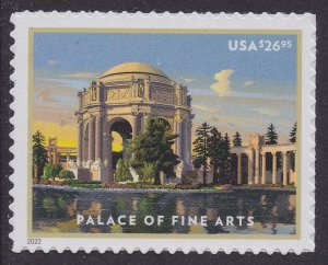 US 5667 Express Mail Palace of Fine Arts $26.95 single (1 stamp) MNH 2022