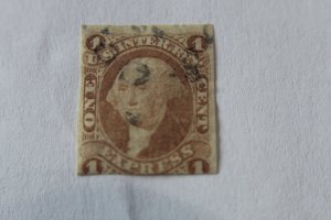 REVENUE : R1a   USED 1 CENT EXPRESS     -  IMPERFORATE