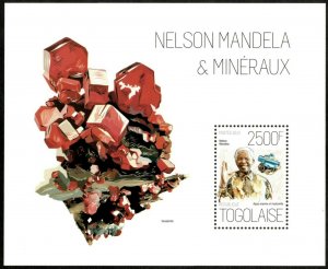 Togo 2013 - Nelson Mandela and African Minerals - Souvenir Sheet - MNH