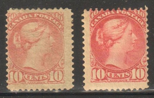 Canada #45 F-VF 2 shade MINT OG H C$1200.00 -- Small Queen