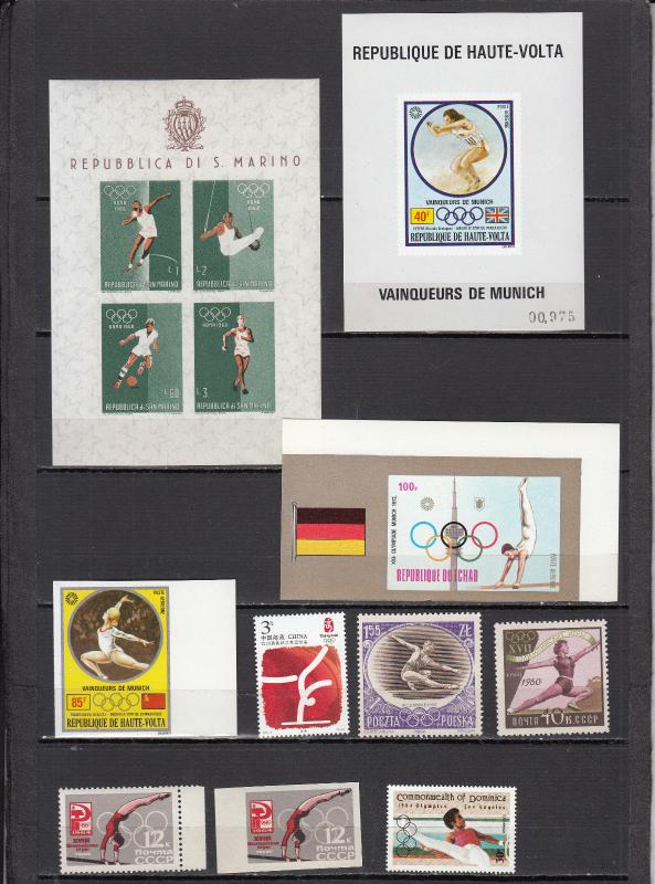 Gymnastics - small stamp collection - MNH