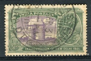 INDIA; 1930s early GV pictorial issue fine used value + POSTMARK