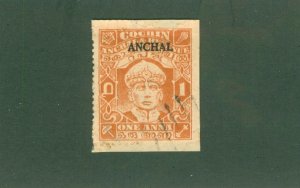 COCHIN -INDIA FEUDATORY STATE 60 USED BIN $1.00