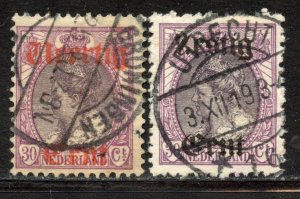 Netherlands # 102-3, Used.
