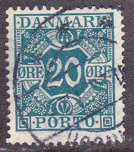 Denmark # J17, Postage Due, Used