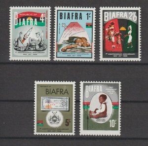 NIGERIA/BIAFRA 1968 SG 17/21 MNH