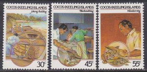 Cocos Islands Sc #126-128 MNH