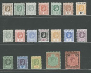 1938-51 Leeward Islands - Stanley Gibbons #95-114 - 19 Values - Complete Series