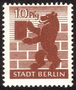 1945, Germany, Allied Occupation of Berlin 10pfg, MNH, Sc 11N4