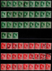 Great Britain #230-32 ~ 111  Used + Fillers, Study, Color, City, Date, MX (1935)