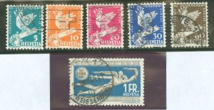 Switzerland #210-215 Used Single (Complete Set)