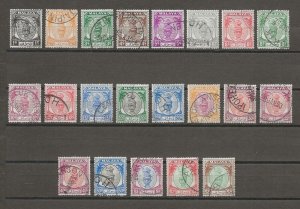 MALAYA/PERAK 1950/56 SG 128/48 USED Cat £55