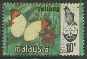 STAMP STATION PERTH Pahang #94 Butterflies & Sultan Abu Bakar Used 1971