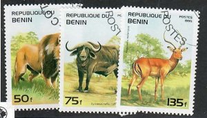 Benin; Scott 774, 775, 777; 1995;  Used