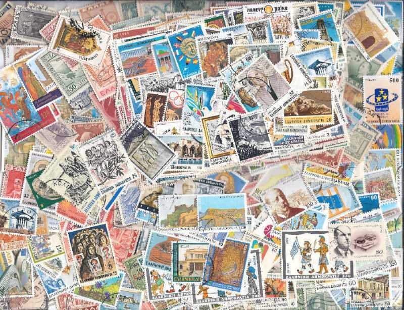 Greece Stamp Collection - 500 Different Collectible Stamps