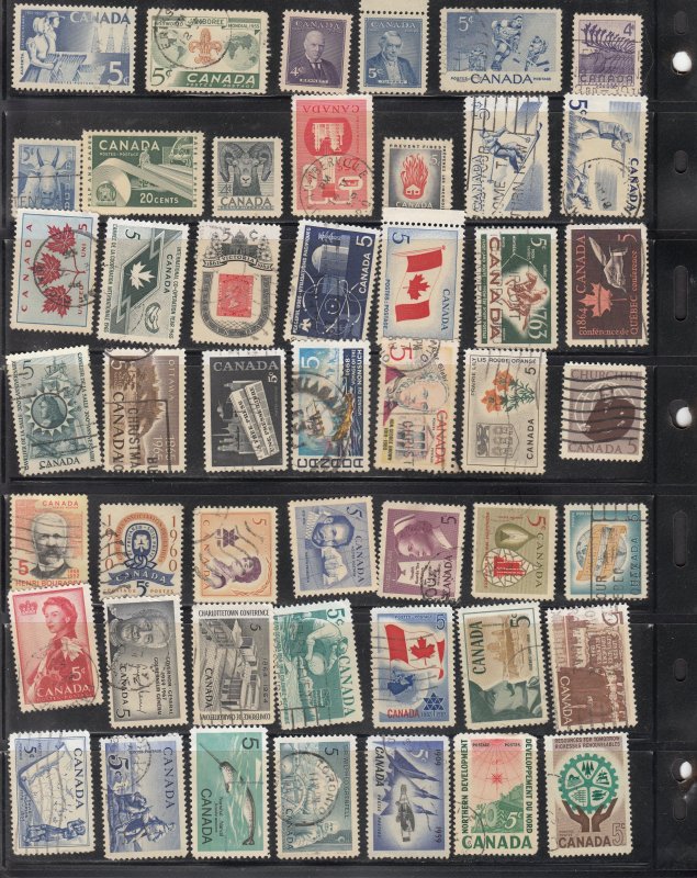 Canada Collection 400+ Stamps Used