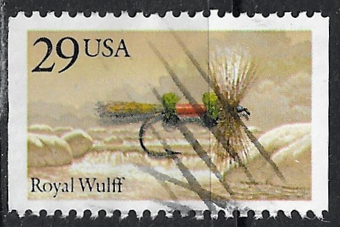 US ~ Scott # 2545 ~ Used ~ Fishing Flies  United States, General Issue  Stamp / HipStamp