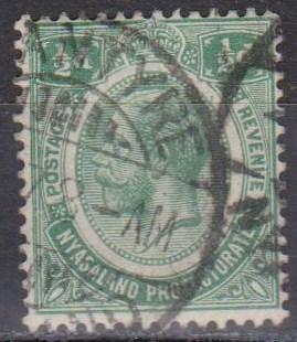 Nyasaland #12 F-VF Used  (B2232)