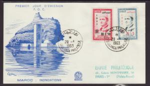 Morocco B8-B9 Typed FDC